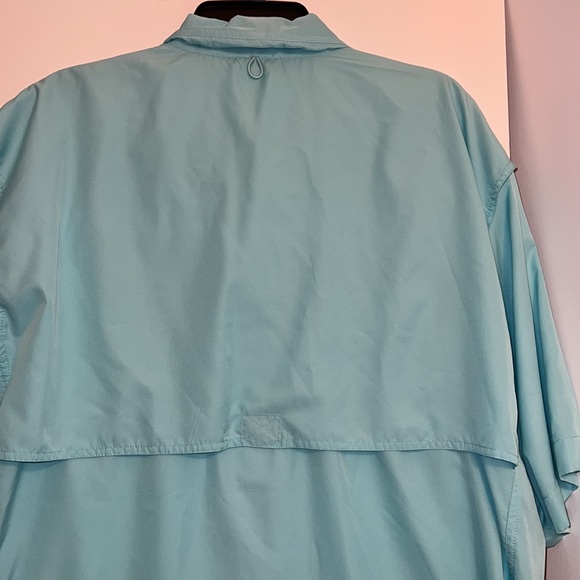 Rugged earth outfitters men’s 100% polyester shirt, sz large EUC Teal - Picture 9 of 10